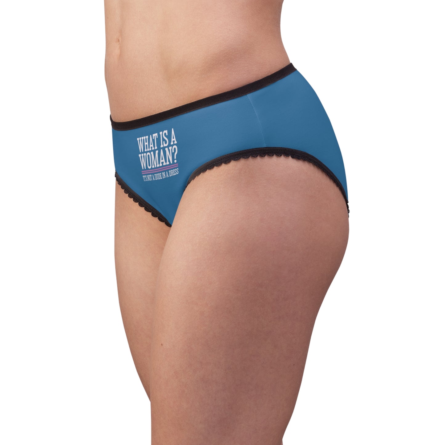 "What is a Woman" #02, Women's Briefs (Lapis Vale Blue)