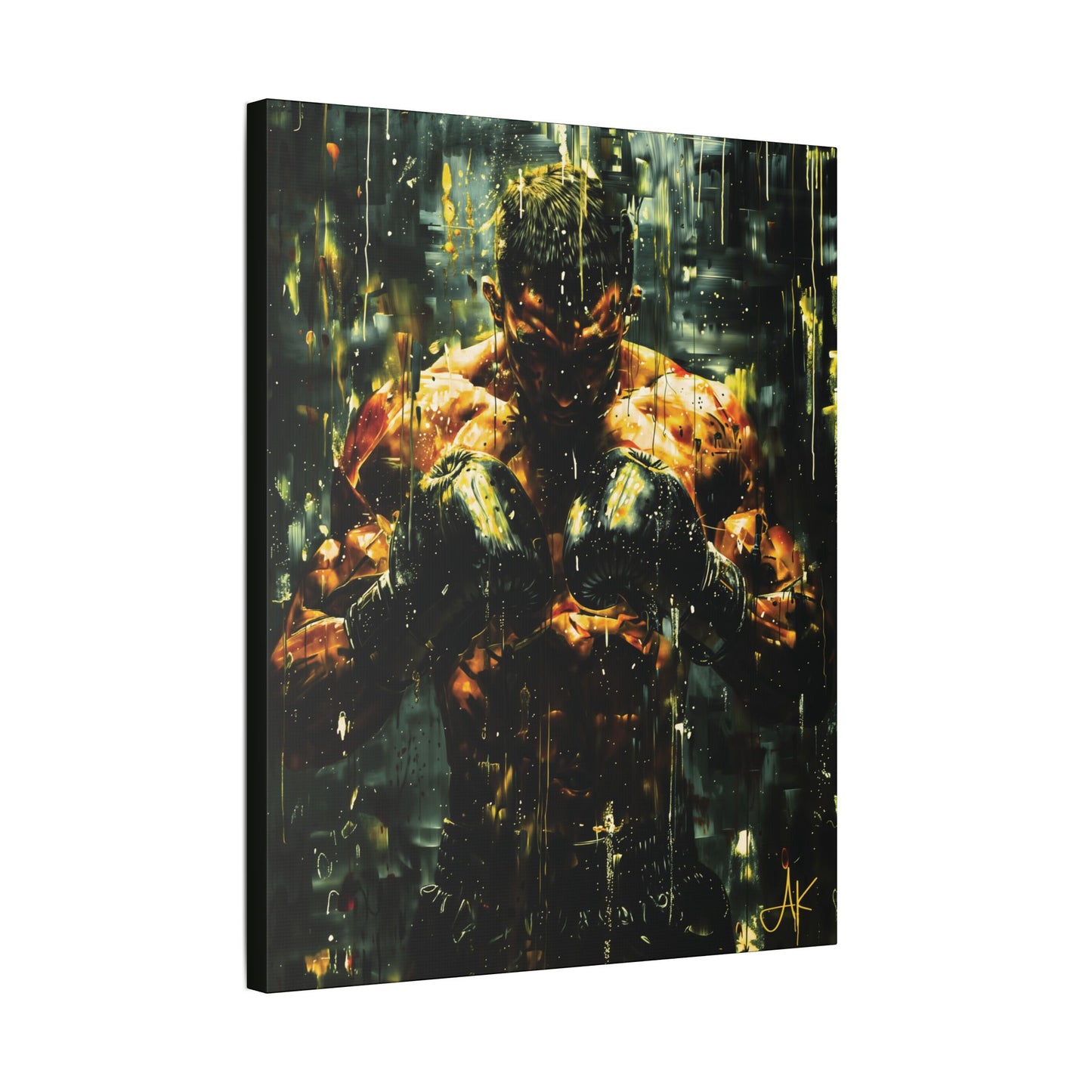 "Pre-Fight Prayer", Classic Stretched Canvas Fine Art Print