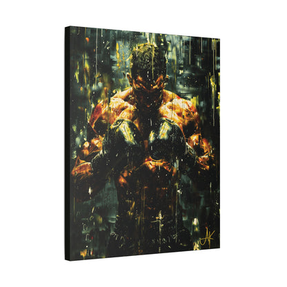 "Pre-Fight Prayer", Classic Stretched Canvas Fine Art Print