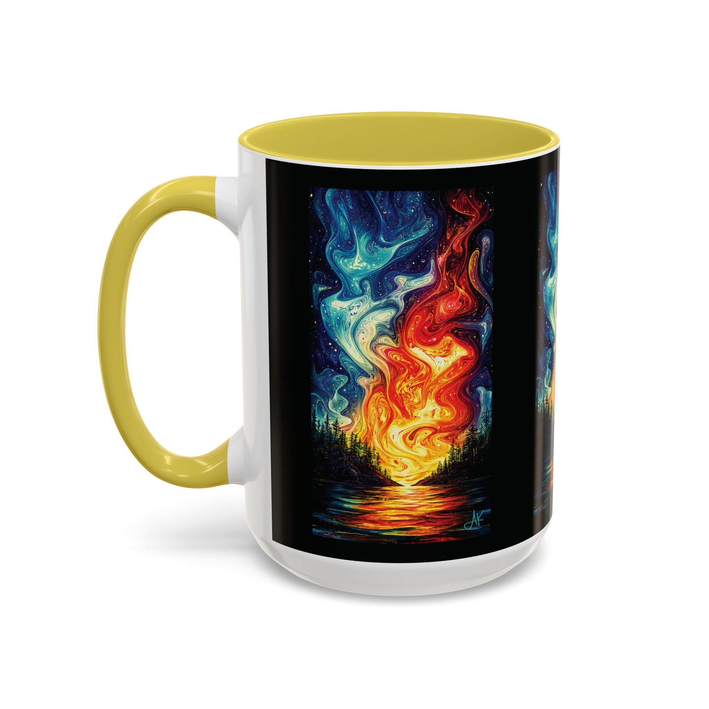 "Naomh Solus (Gaelic) - Sacred Light (English)", Colorful Mugs (11oz, 15oz)