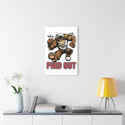 "Find Out", Acrylic Wall Prints (French Cleat Hanging) (Porcelain White)