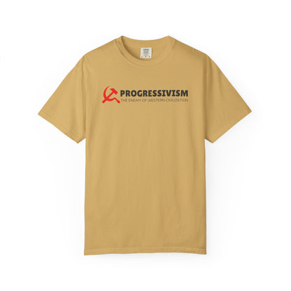 "Progressivism - Enemy of Western Civilization", Unisex T-shirt (Light Colors)