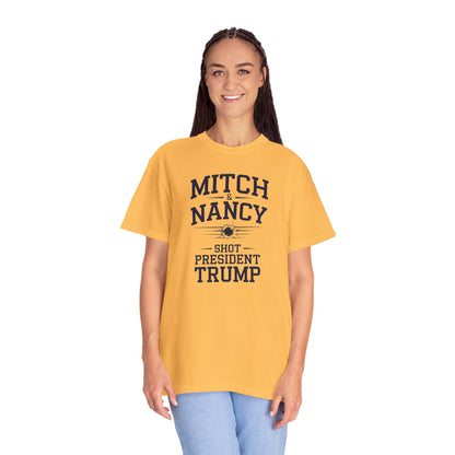 "Mitch & Nancy Shot President Trump", Unisex T-shirt