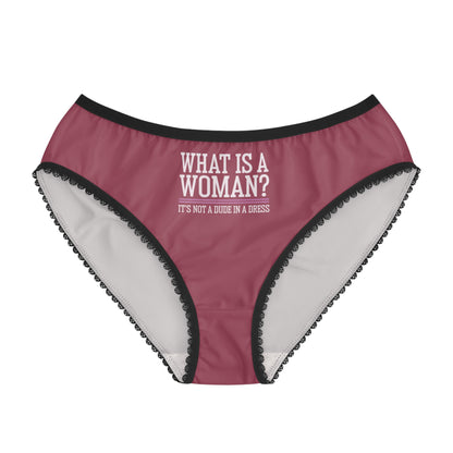 "What is a Woman" #02, Women's Briefs (Hippie Pink)