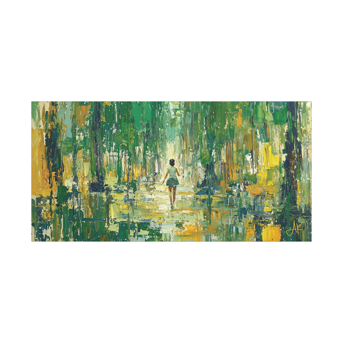 "Child of Green Rains", Fine Art Matte Canvas, Stretched, 1.25"