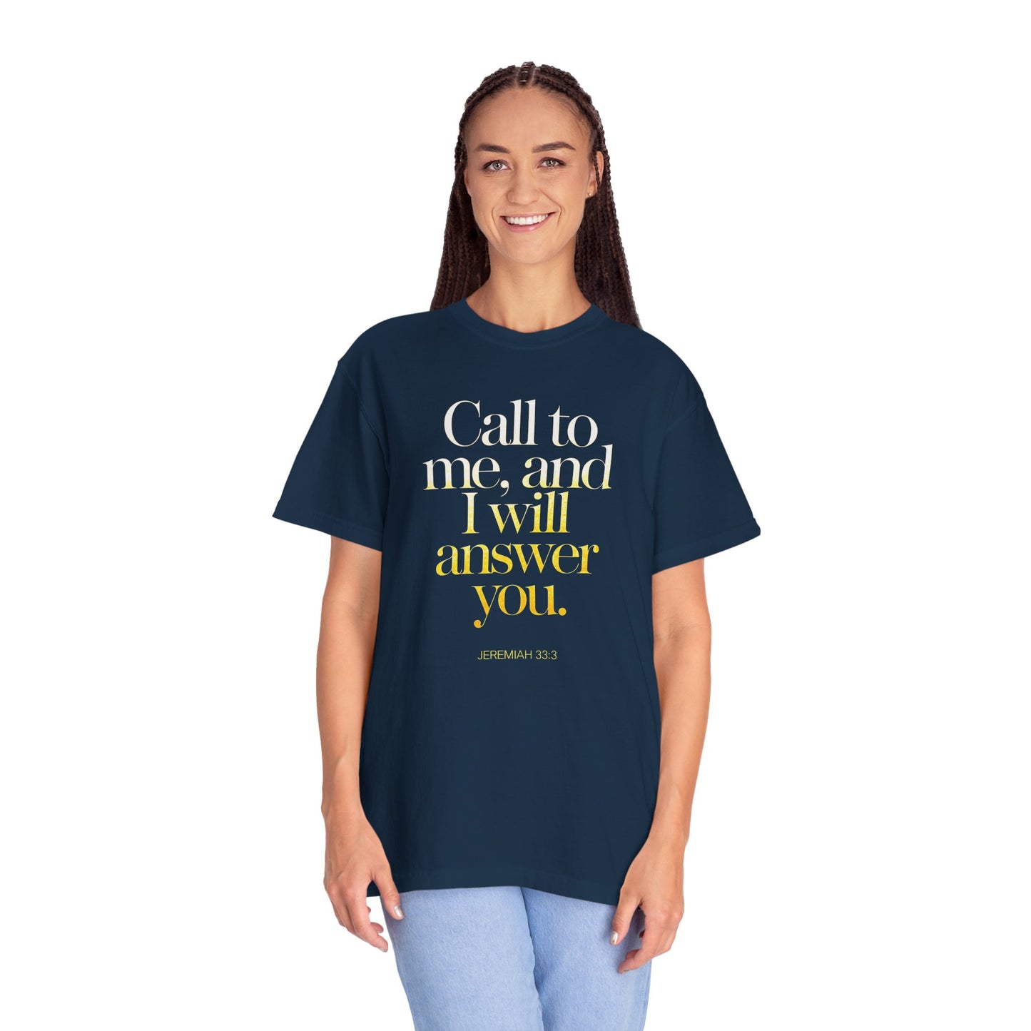 "Call to Me - Jeremiah 33:3" #02, Unisex T-shirt