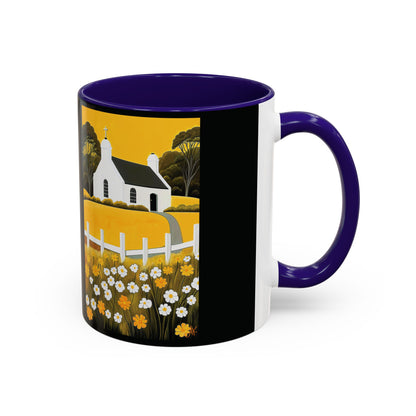 "Eaglais a’ Bhuidhe (Gaelic) - The Church of Golden Hope (English)", Colorful Mugs (11oz & 15oz)