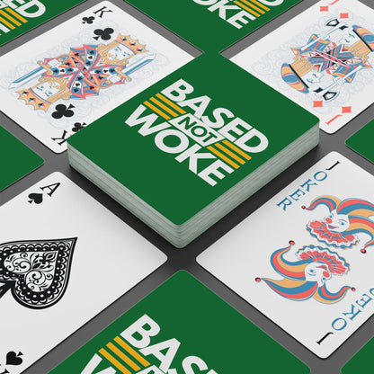 "Based not Woke" #01, Cultural Playing Cards (Patrick Leaf Green)