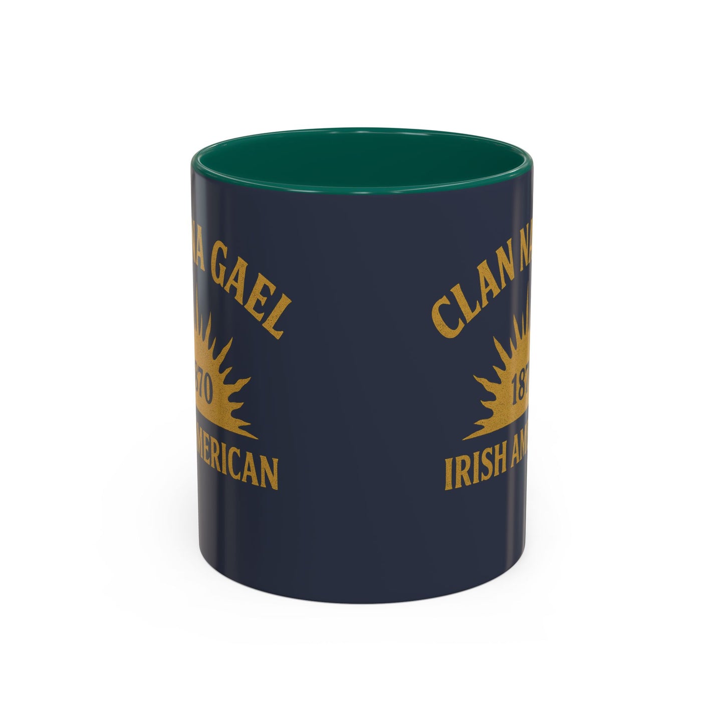 "Clan na Gael - Irish American", Colorful Mugs (11oz, 15oz) (Blue Burka Grey)