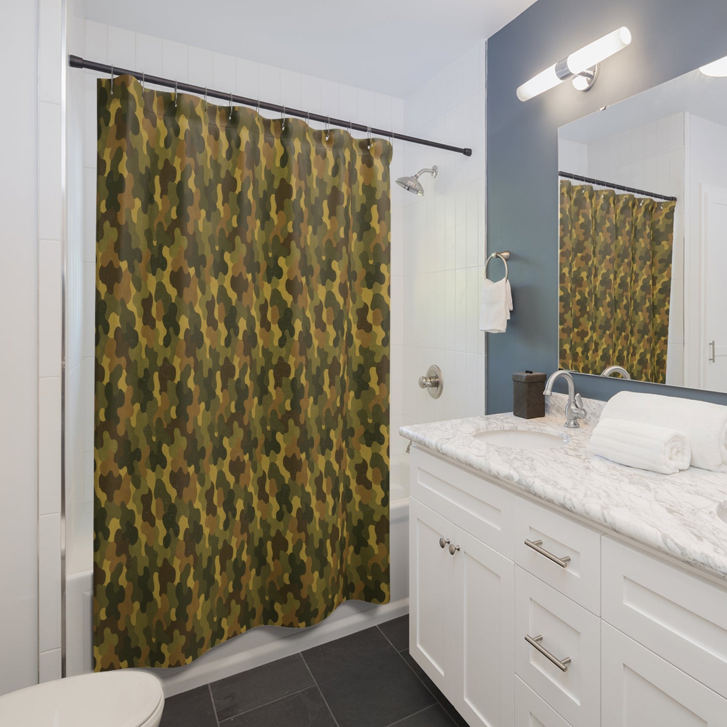 "SASR Day-Ops Camouflage", Shower Curtains