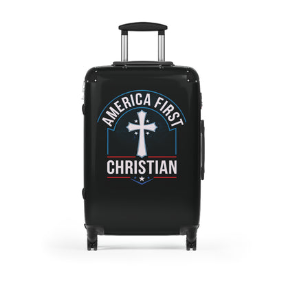 "America First - Christian" #02 Suitcases (Pitch Black)