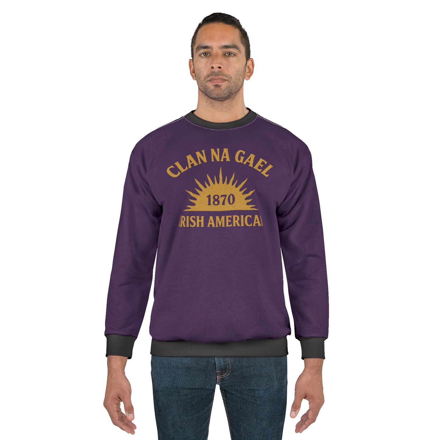 "Clan na Gael - Irish American", Unisex Sweatshirt (Beaker People)
