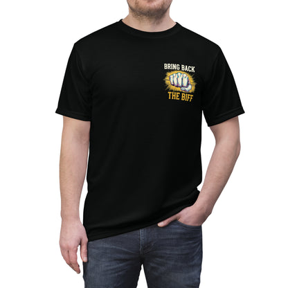 "Bring Back The Biff", Unisex T-shirt (Peatshadow Black)