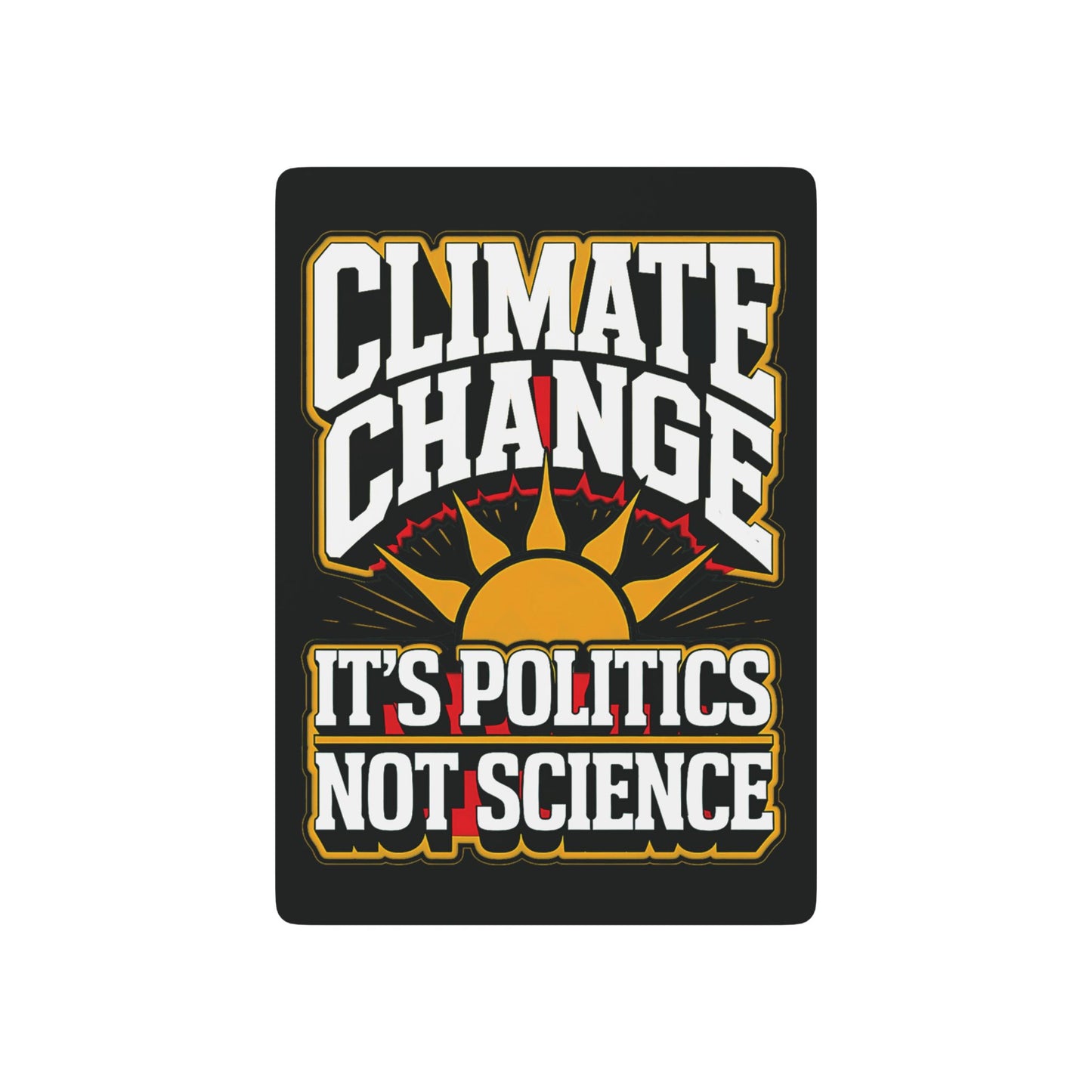 "Climate Change" #02, Political Playing Cards (Void Black)