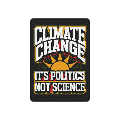 "Climate Change" #02, Political Playing Cards (Void Black)