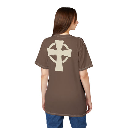 "Retro Jesus", Unisex T-shirt (Clove Brown)