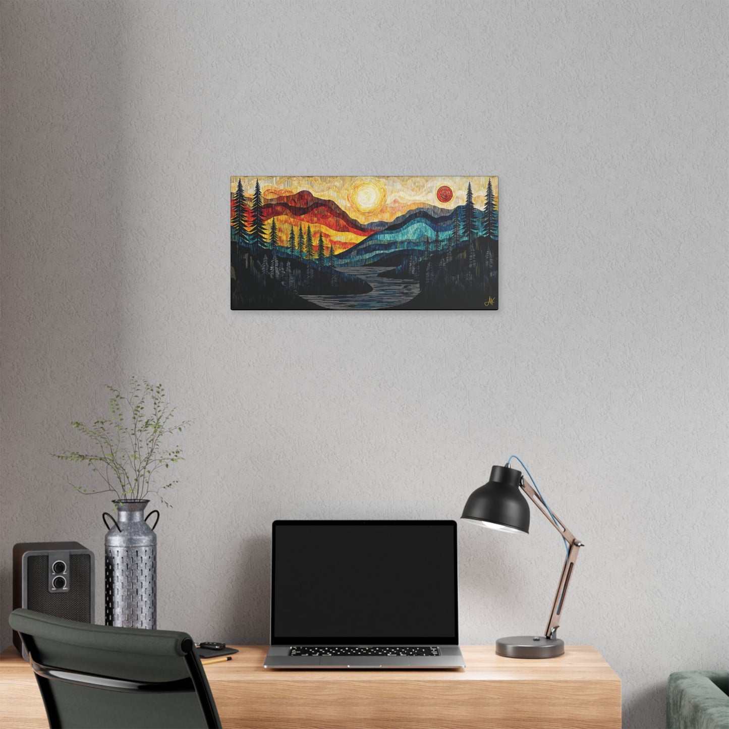 "Sun and Moon", Stretched Classic Canvas Fine Art Print