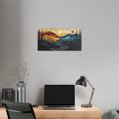 "Sun and Moon", Stretched Classic Canvas Fine Art Print