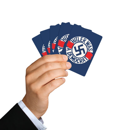 "Hitler was a Democrat",  Cultural Playing Cards (Apollo Blue)
