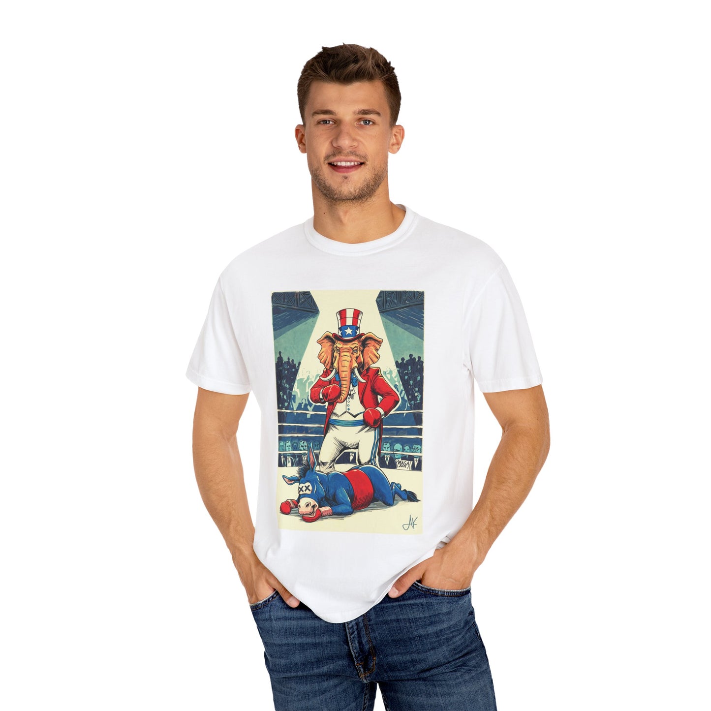"Brutal Woke Knockout 2024", Unisex T-shirt (Light Colors)