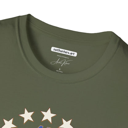 "Trump 45-47 Circle of Stars", Unisex Softstyle T-Shirt