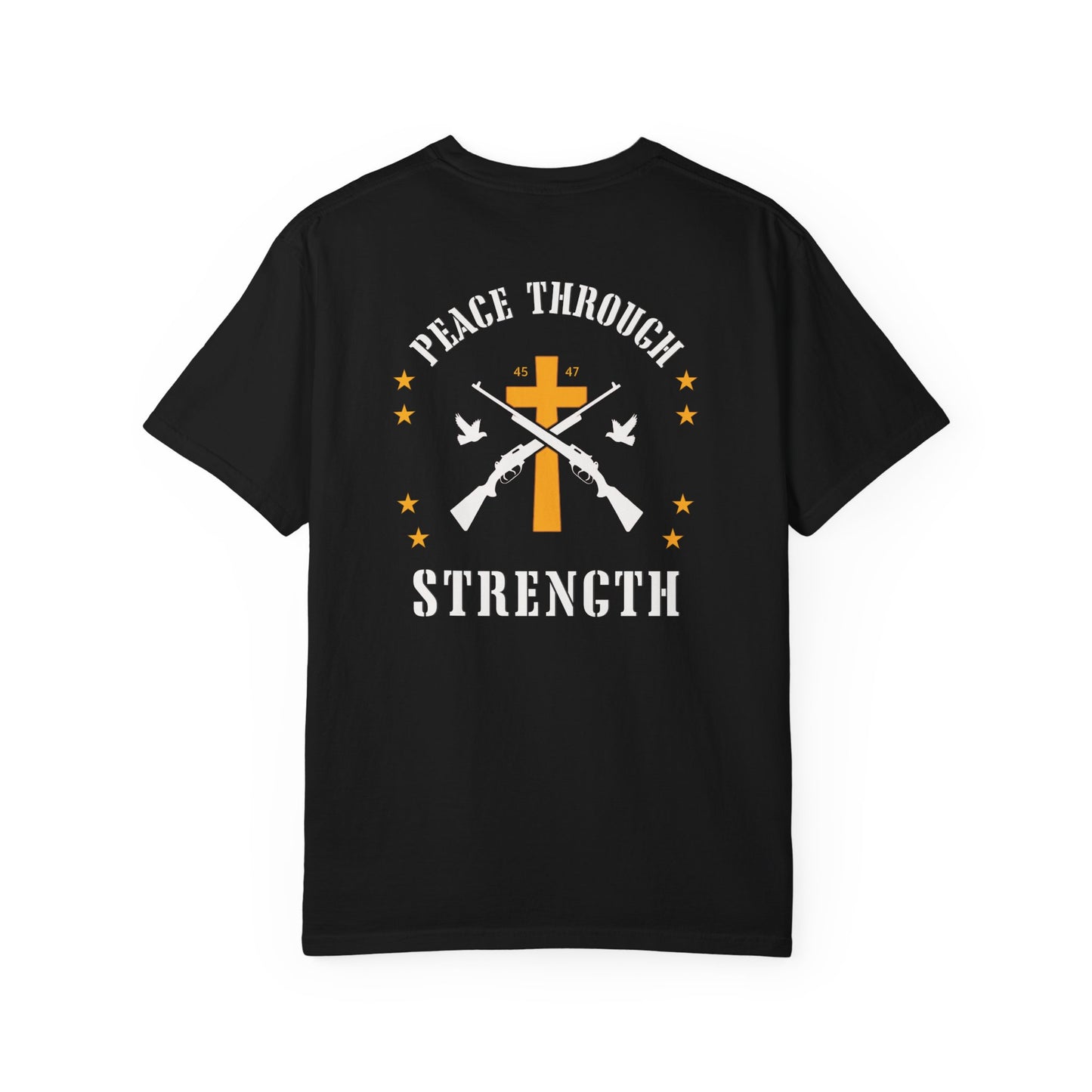 "Peace Through Strength" #01, Unisex T-shirt