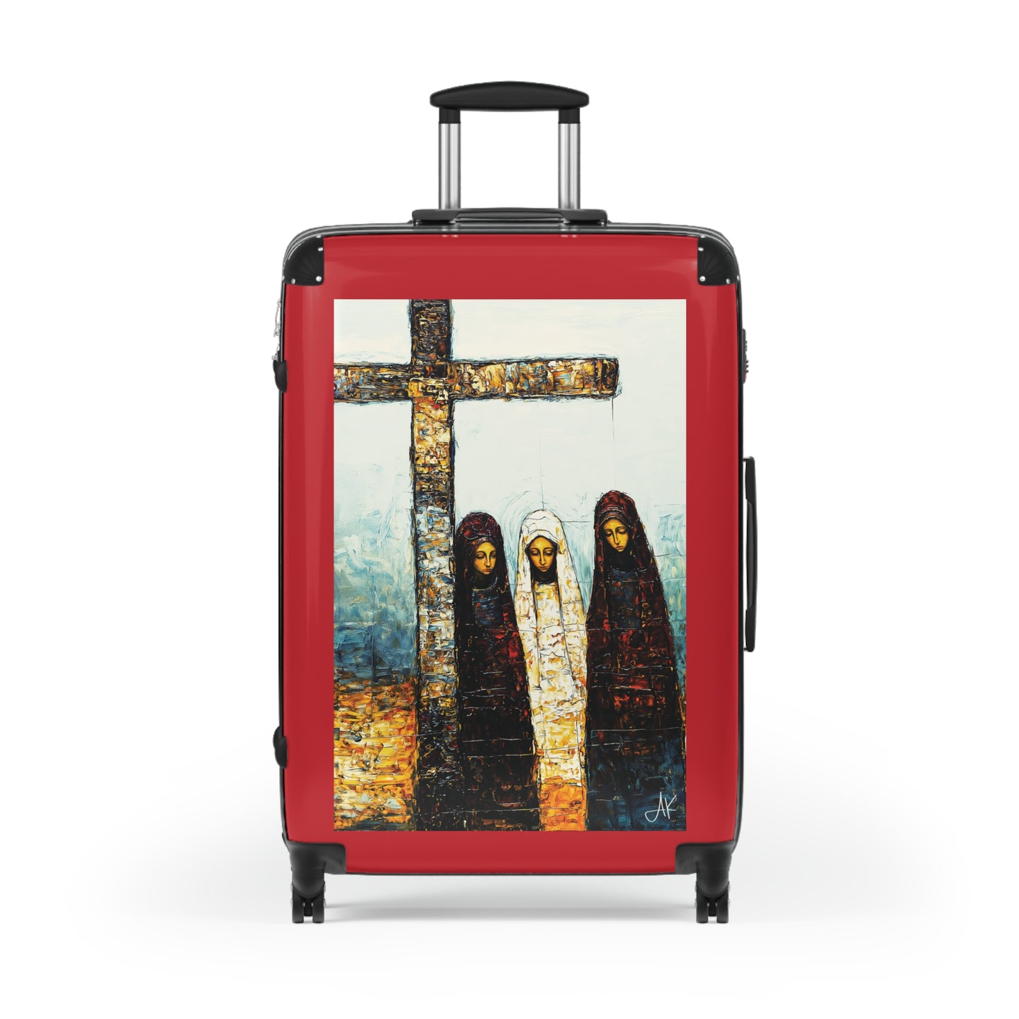 "At-the-Foot of the Cross - John 19:25", Suitcases (Dark Red)