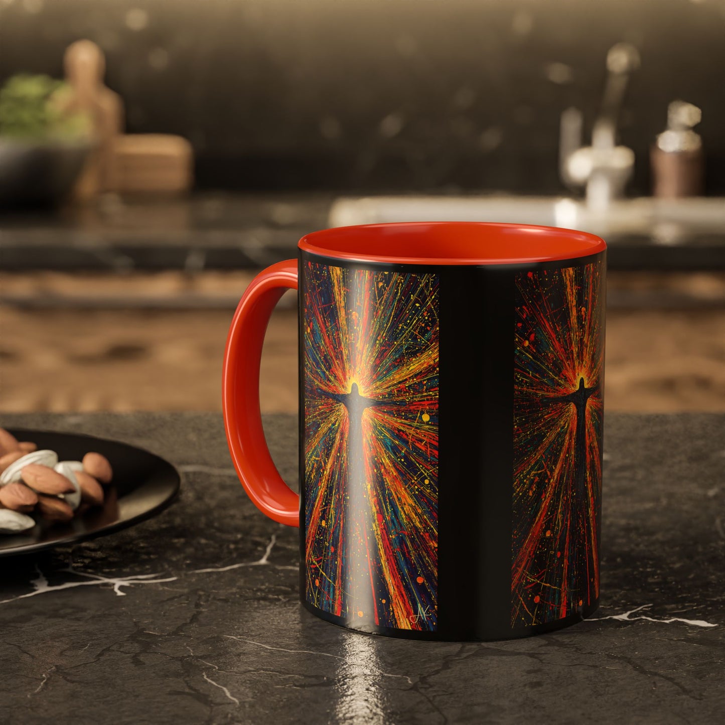 "Born Again in His Radiance - Isaiah 60:1", Colorful Mugs (11oz & 15oz)