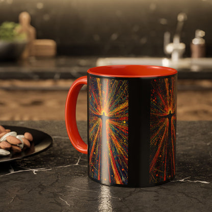 "Born Again in His Radiance - Isaiah 60:1", Colorful Mugs (11oz & 15oz)