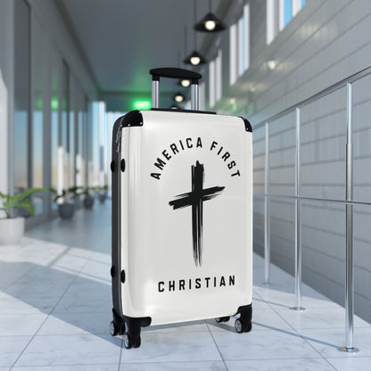 "America First Christian" #05 Suitcases (Alabaster White)
