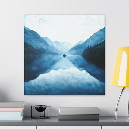 "Connected in Silence - Psalm 46:10", Stretched Classic Canvas Print