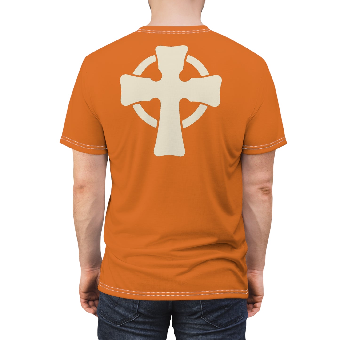 "Retro Jesus", Unisex T-shirt (Mango Tango)