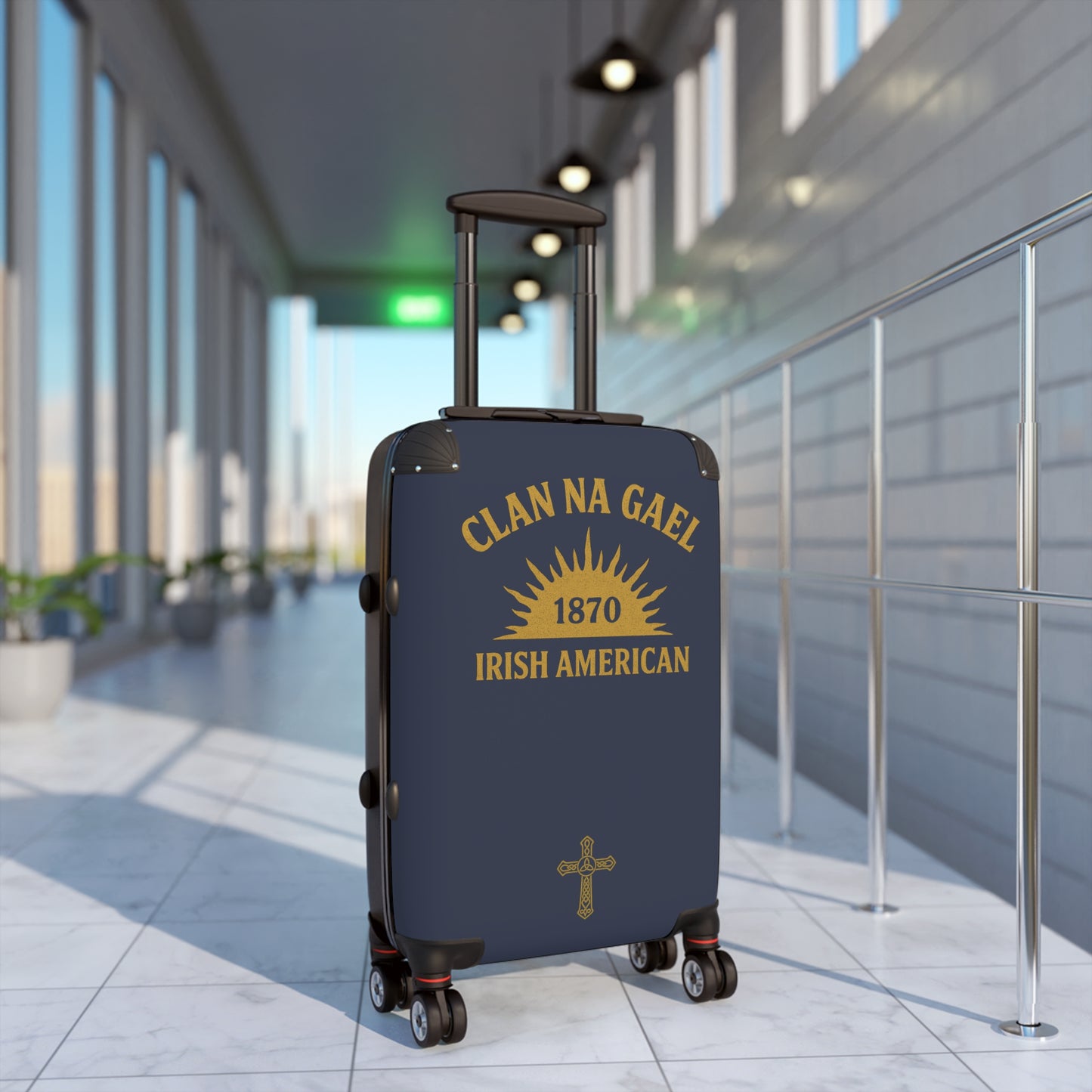 "Clan na Gael - Irish American", Suitcase (Blue Burka Grey)