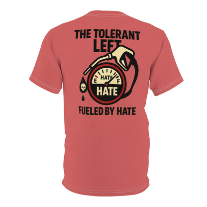 "The Tolerant Left", Unisex T-shirt (Faded Cherry)