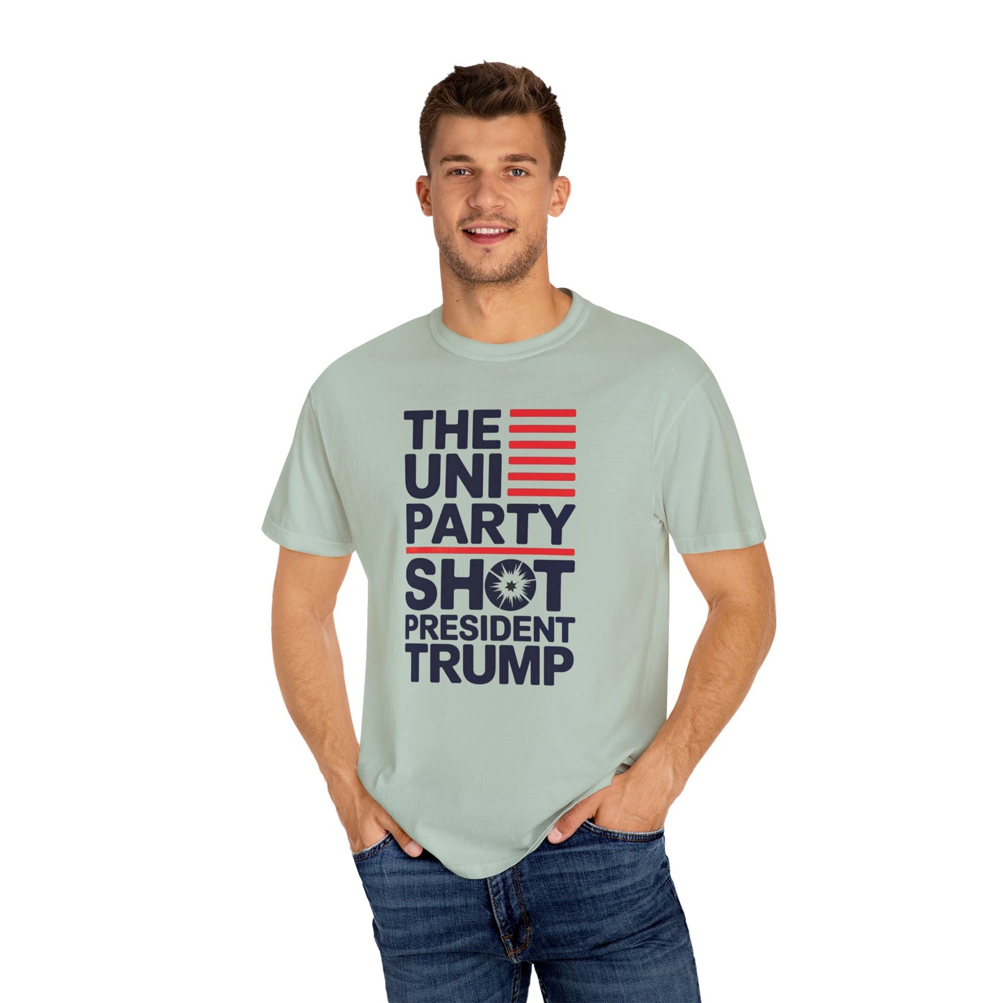 "The Uniparty Shot President Trump" #01, Unisex T-shirt