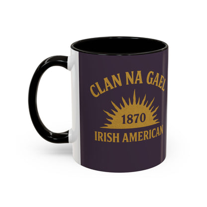 "Clan na Gael - Irish American", Colorful Mugs (11oz, 15oz) (Purple Verbena)
