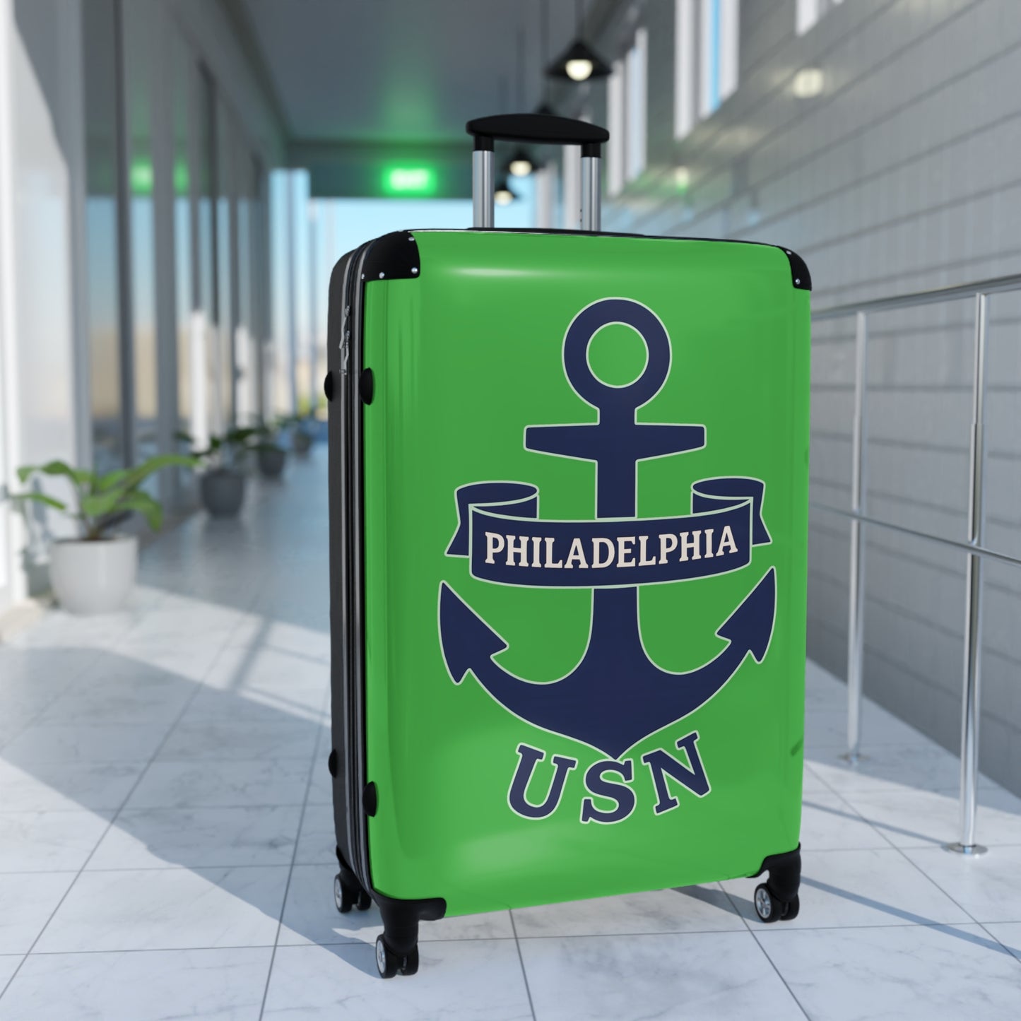 "USN Anchor", Suitcase (Skirret Green)
