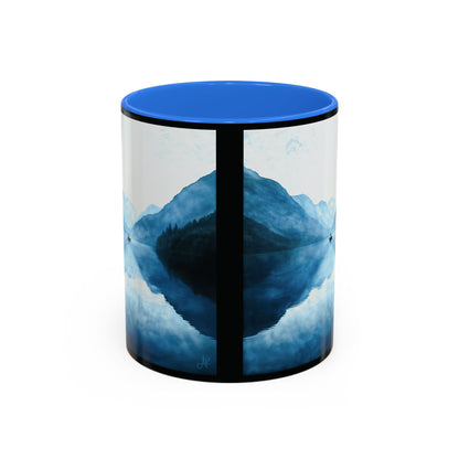 "Connected in Silence - Psalm 46:10", Colorful Mugs (11oz, 15oz)