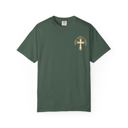 "USA Gold Cross", Unisex T-shirt