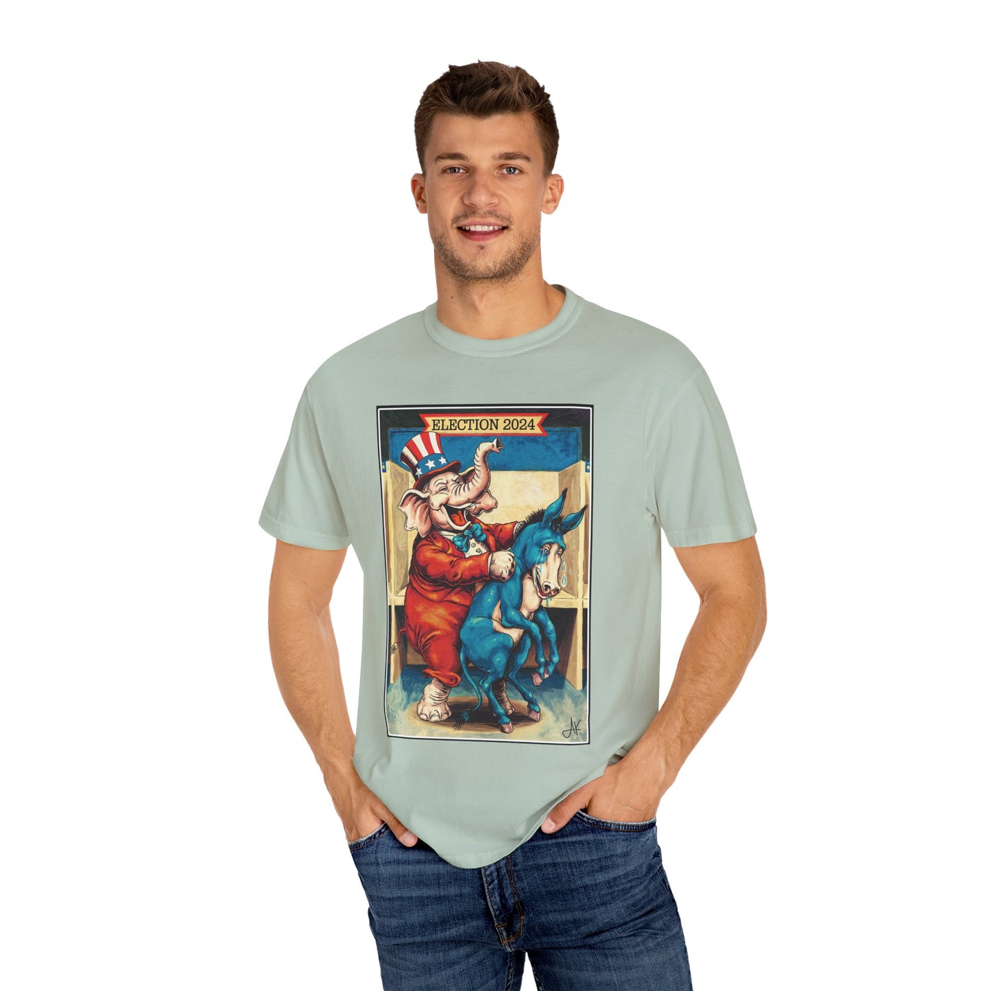 "MAGA Spanked the Donkeys 2024", Unisex T-shirt (Light Colors)