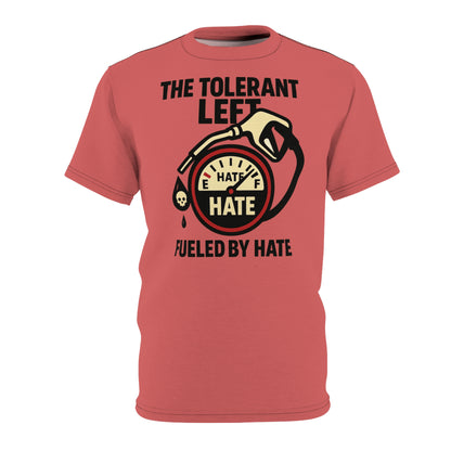 "The Tolerant Left", Unisex T-shirt (Faded Cherry)