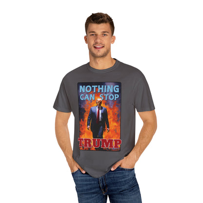"Nothing Can Stop Trump", Unisex T-shirt (Dark Colors)