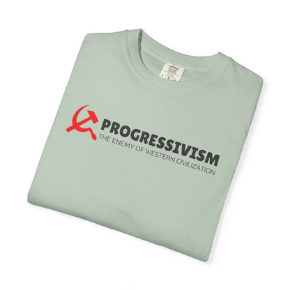 "Progressivism - Enemy of Western Civilization", Unisex T-shirt (Light Colors)