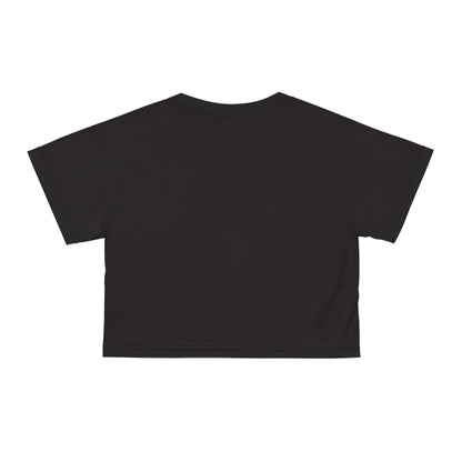 "Nazis were Socialists", Wearable Pattern Art Crop Tee (Soot Black)