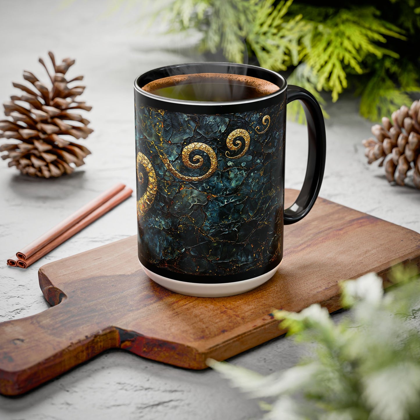 "From Stone to Savior's Light", Colorful Mugs (11oz, 15oz)