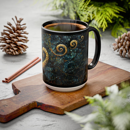 "From Stone to Savior's Light", Colorful Mugs (11oz, 15oz)