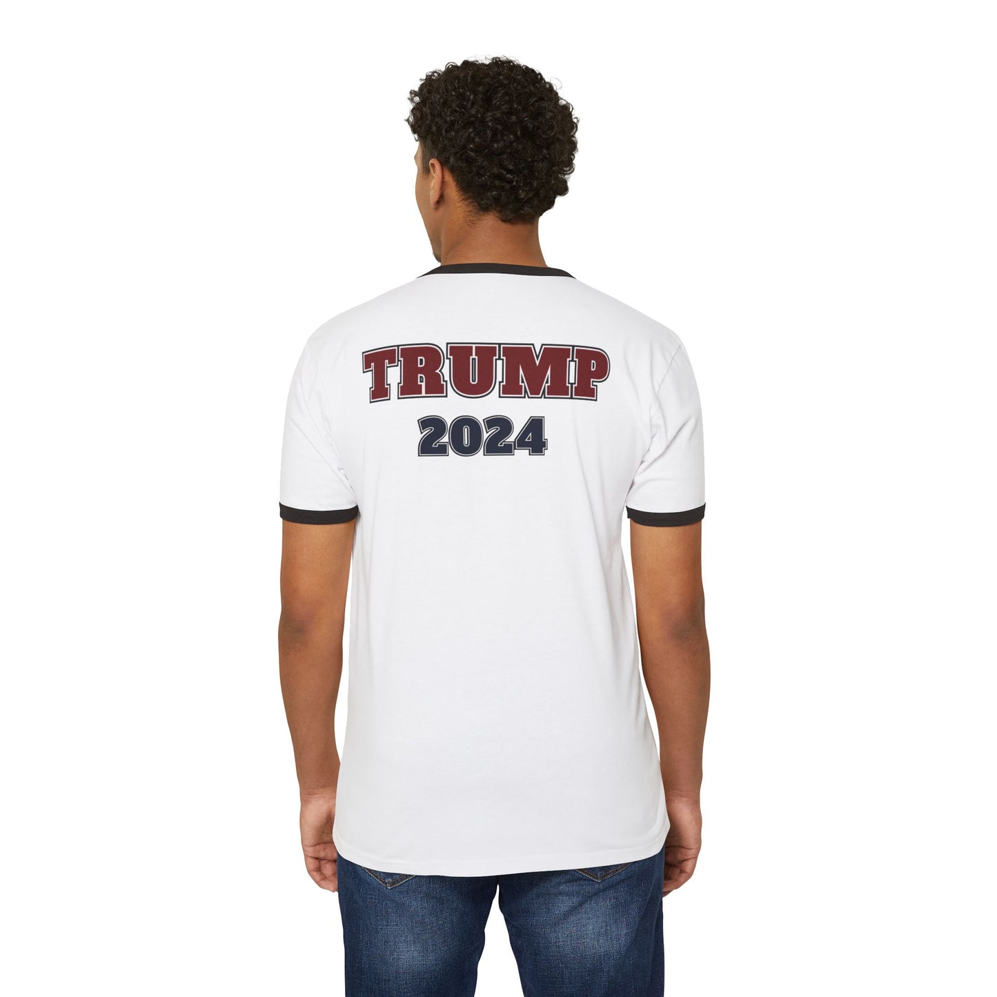 "TRUMP - 2024", Unisex Cotton Ringer T-Shirt - Historical Collectible