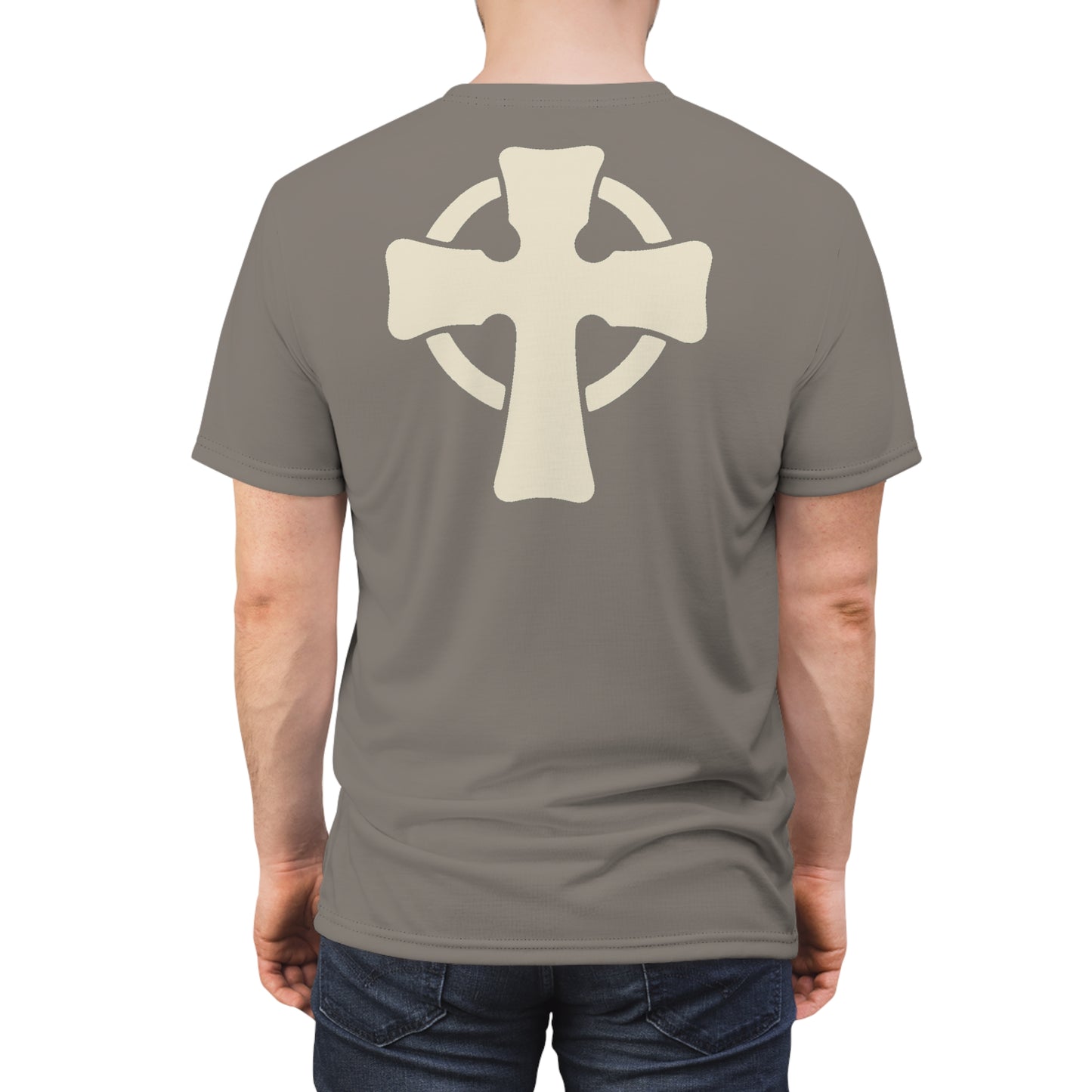 "Retro Jesus", Unisex T-shirt (Suede Grey)