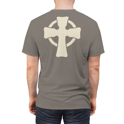 "Retro Jesus", Unisex T-shirt (Suede Grey)
