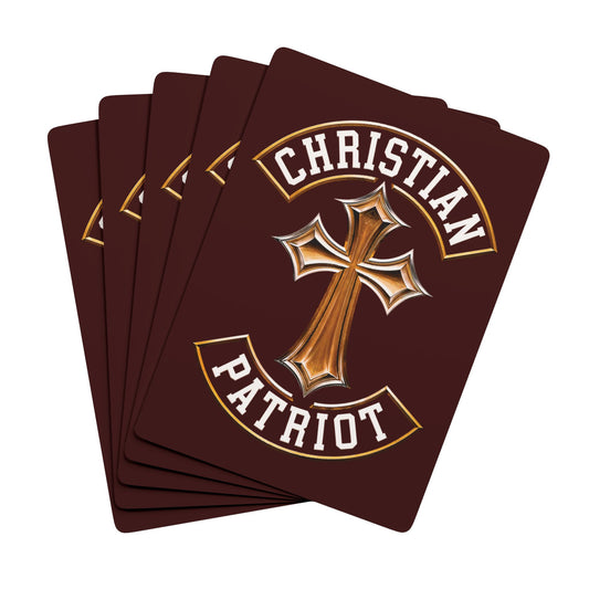 "Christian Patriot" #03, Christian Playing Cards (Mahogany)